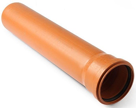 Канализационная труба Ø160 0,3м MegaPlast (рыжая)